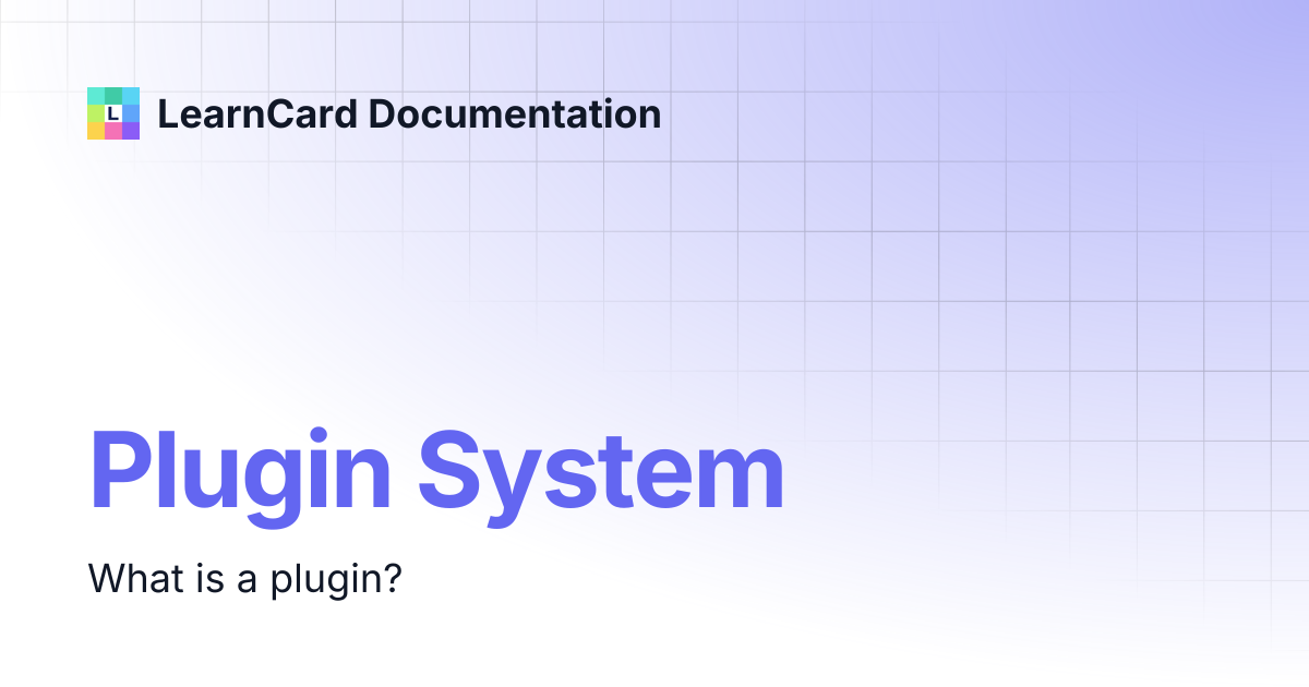 Plugin System | LearnCard Documentation