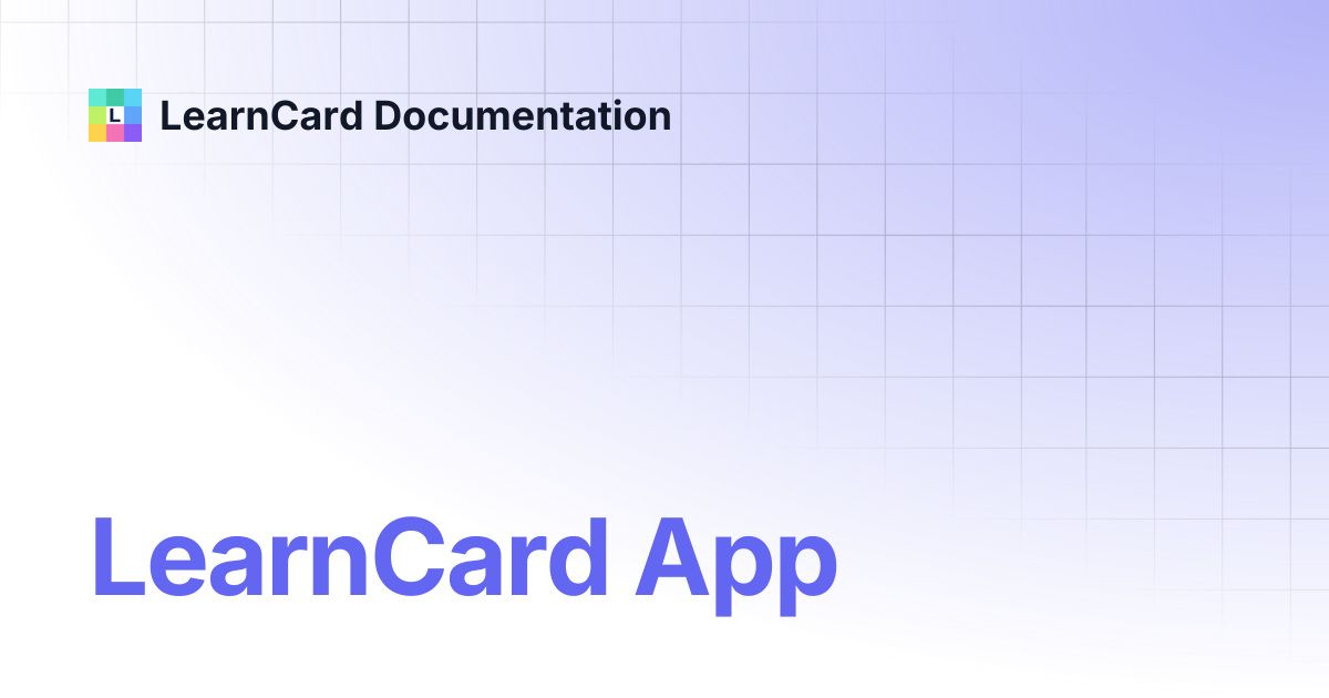 LearnCard App | LearnCard Documentation